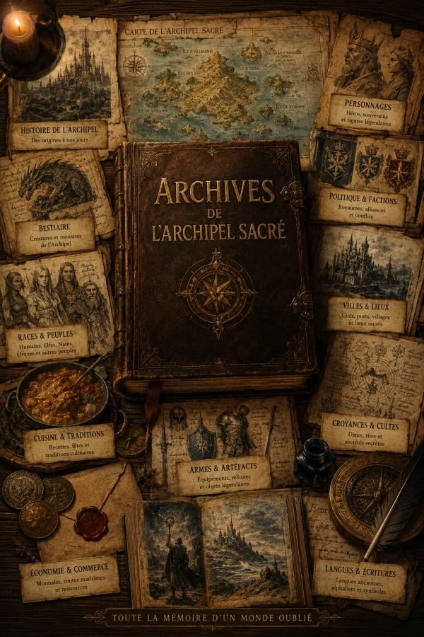 Couverture de Archives de l'archipel sacré